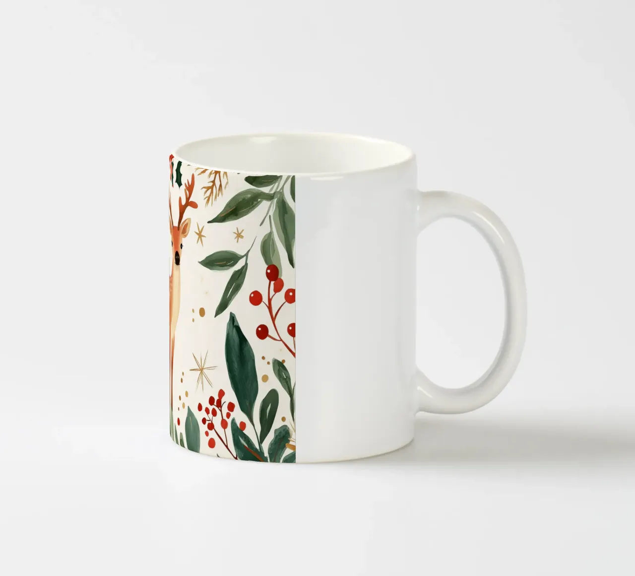 Christmas Deer tazza in ceramica da treechild