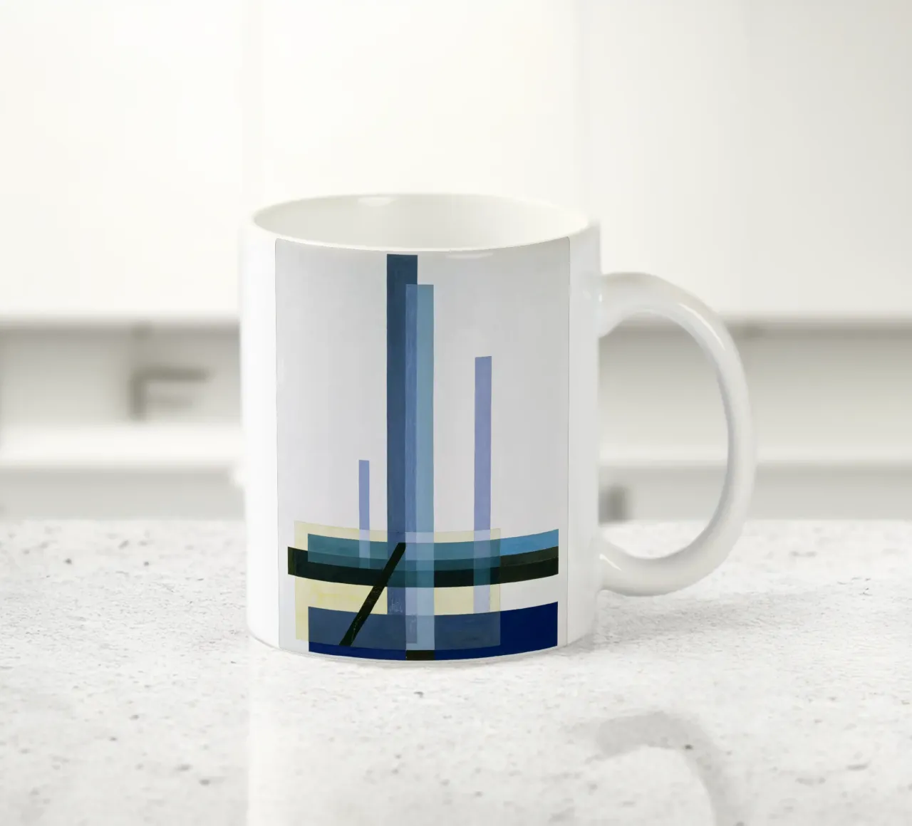 László Moholy-Nagy - C XII (Immagine blu) tazza in ceramica da ARTOTHEK