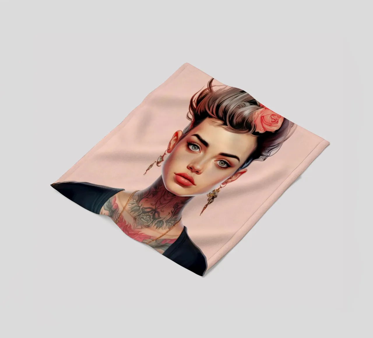 Bella ragazza adolescente coperta in pile da Lootprint