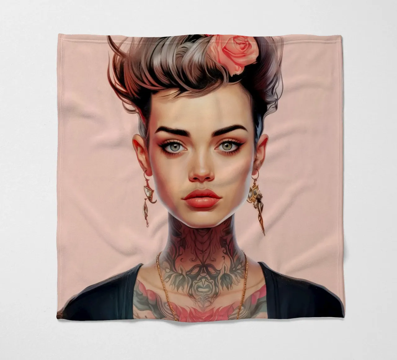 Bella ragazza adolescente coperta in pile da Lootprint