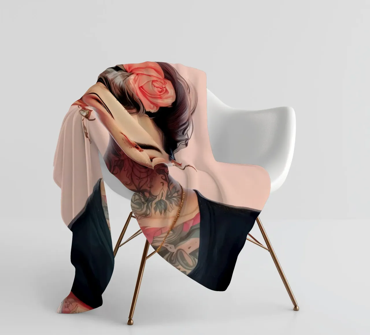 Bella ragazza adolescente coperta in pile da Lootprint