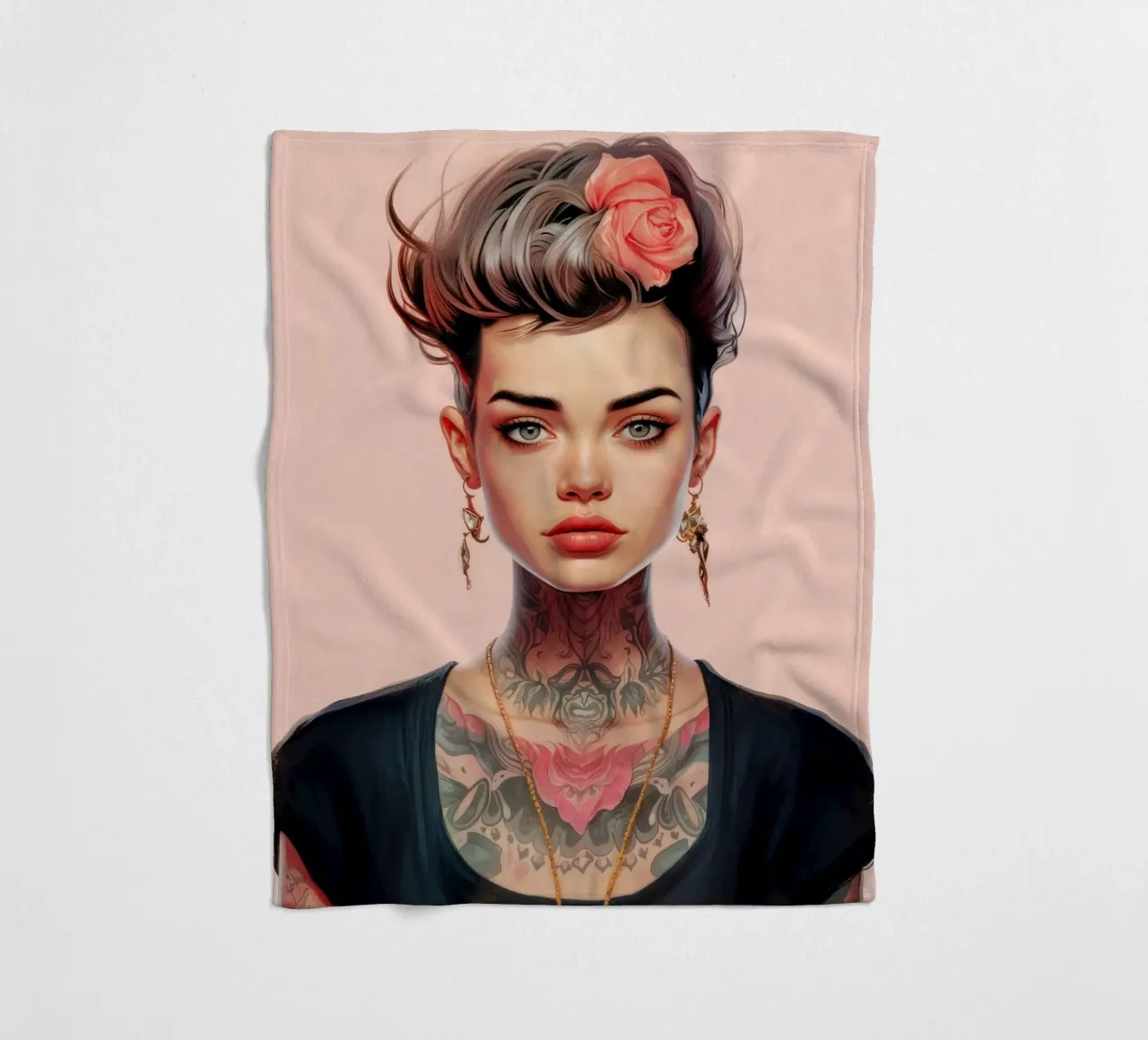 Bella ragazza adolescente coperta in pile da Lootprint