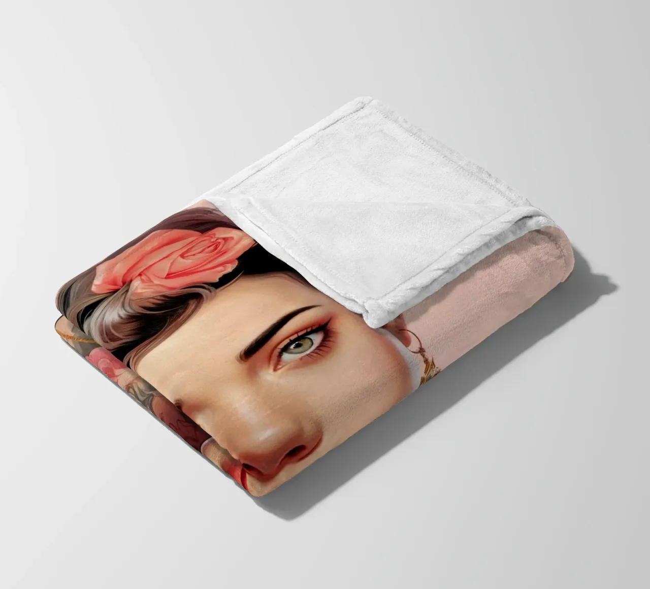 Bella ragazza adolescente coperta in pile da Lootprint