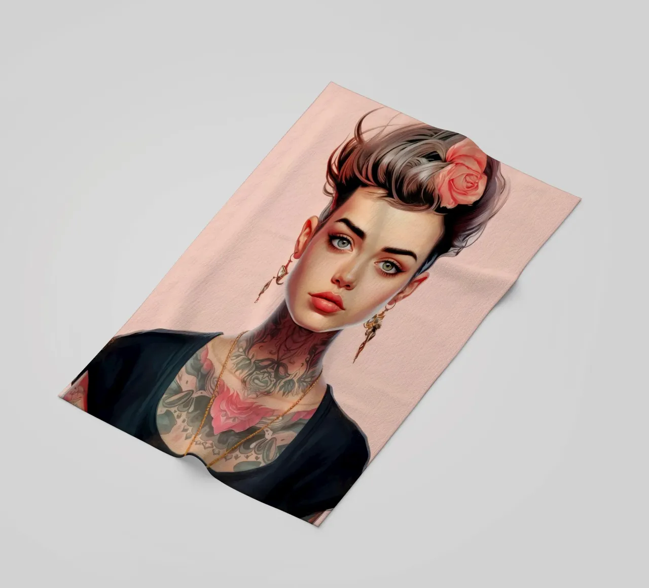 Bella ragazza adolescente telo mare da Lootprint