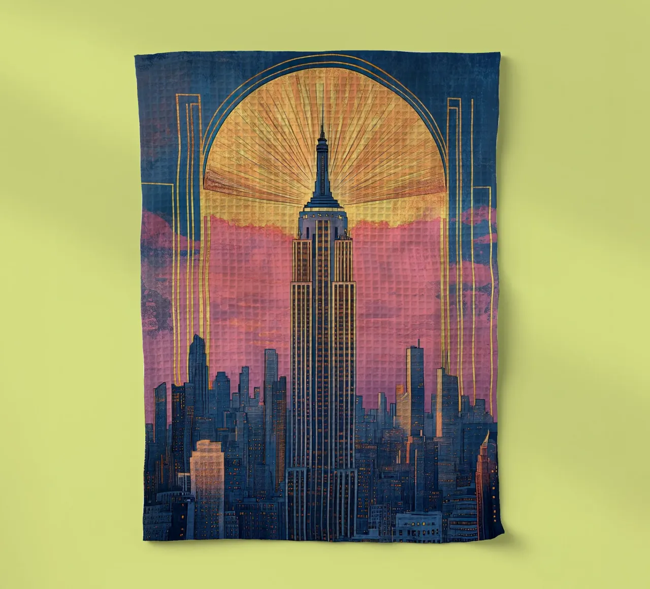 Skyline Art Déco canovaccio da cucina da Nikis Art Studio