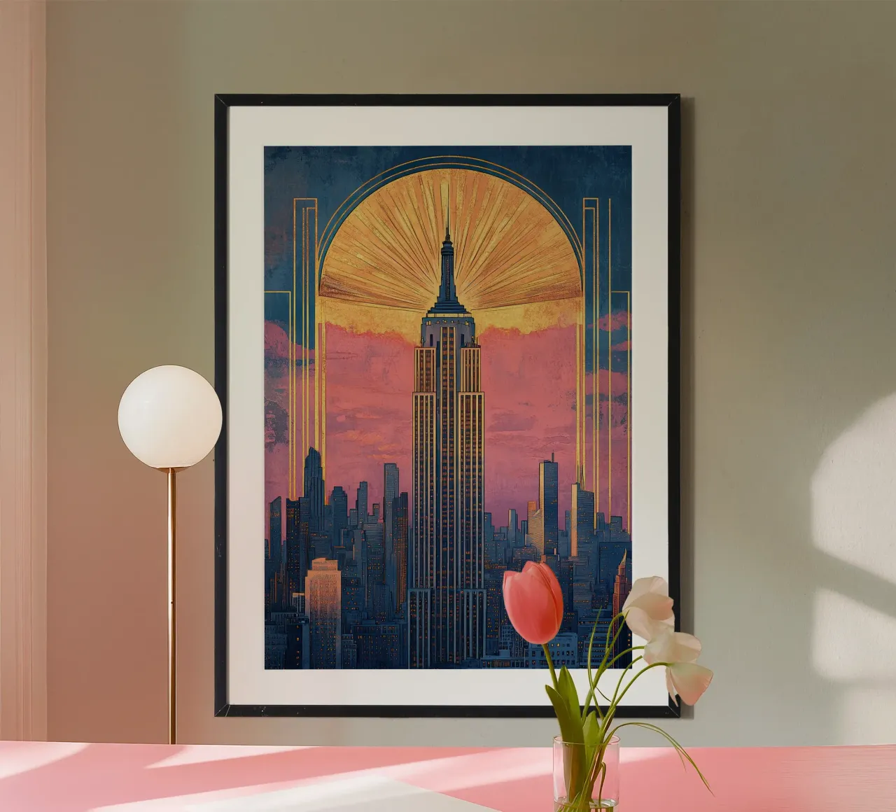 Skyline Art Déco poster da Nikis Art Studio