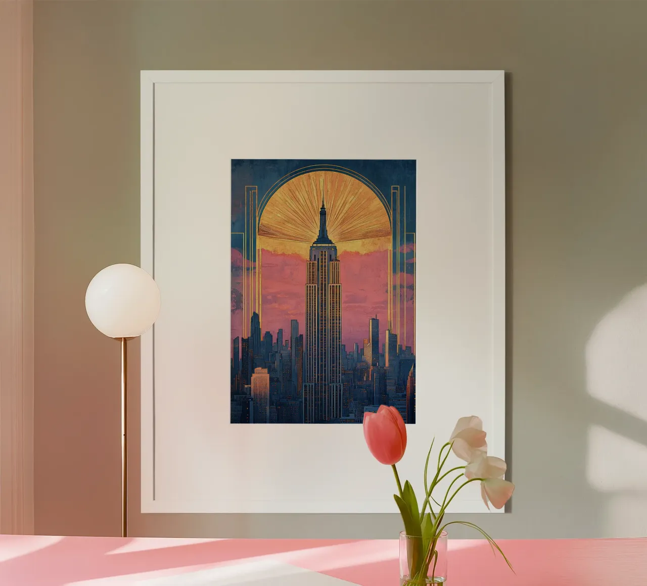 Skyline Art Déco poster da Nikis Art Studio
