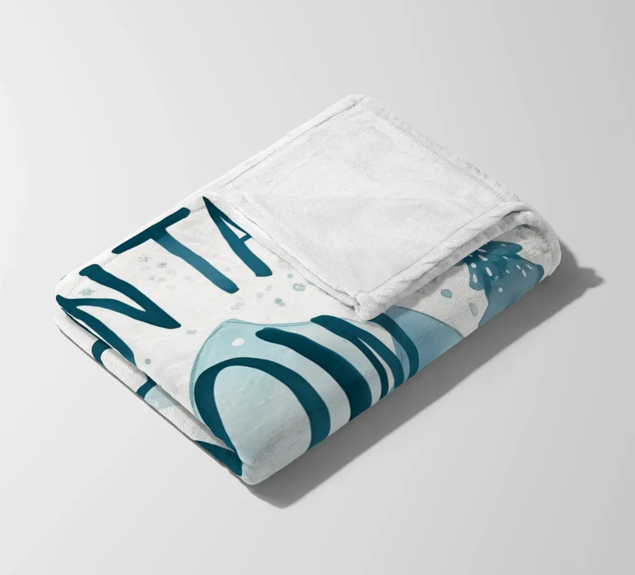 Mountains Snow Repeat No 1 coperta in pile da treechild