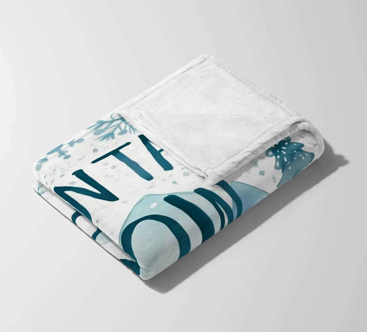 Mountains Snow Repeat No 1 coperta in pile da treechild