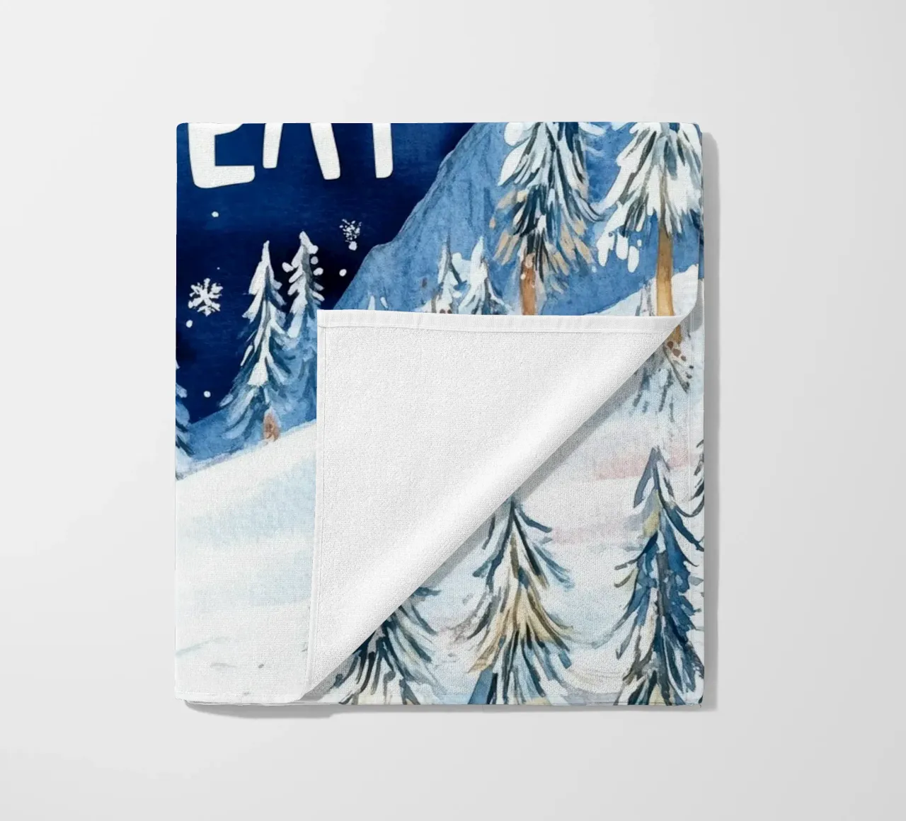 Mountains Snow Repeat No 2 telo mare da treechild