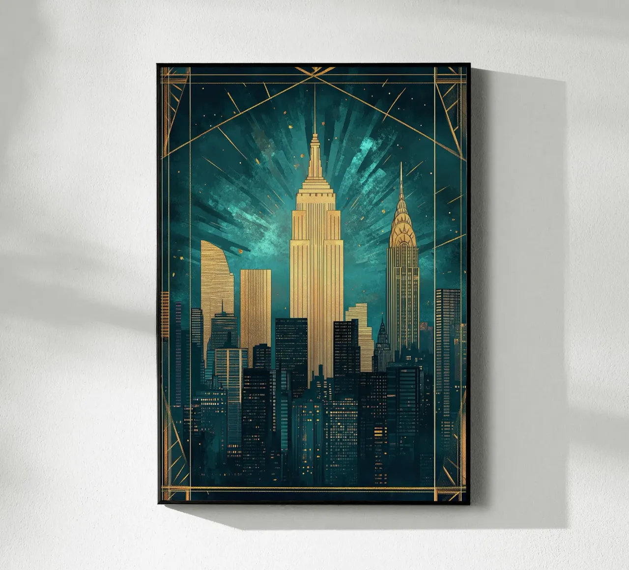 Skyline acrylic glass by Nikis Art Studio