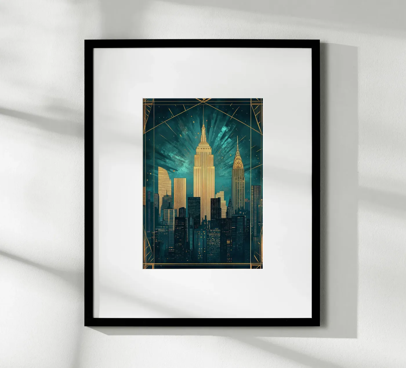 Skyline Poster von Nikis Art Studio