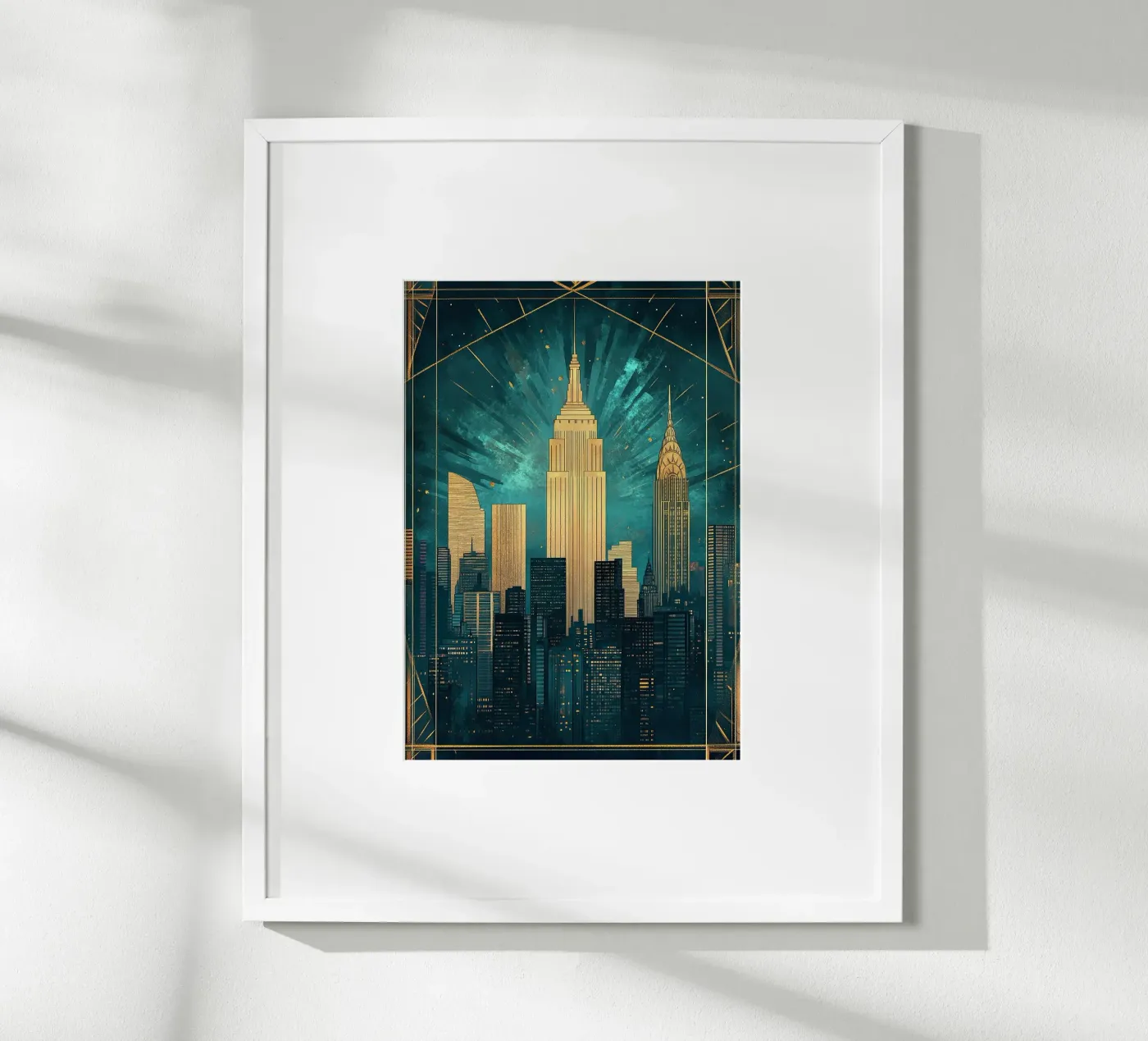Skyline Poster von Nikis Art Studio