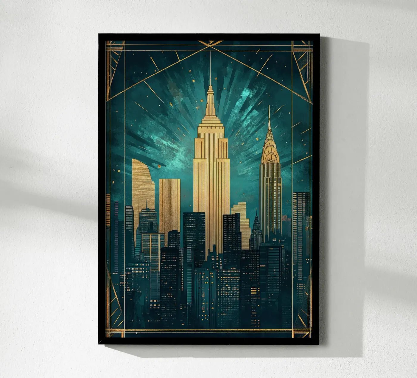 Skyline Poster von Nikis Art Studio