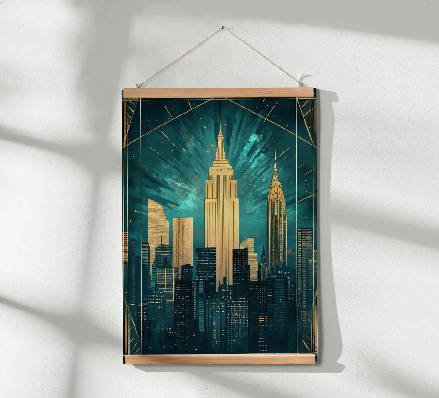 Skyline Poster von Nikis Art Studio
