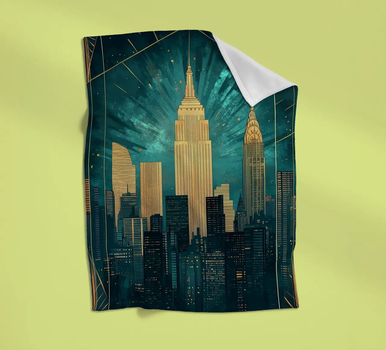 Skyline coperta in pile da Nikis Art Studio