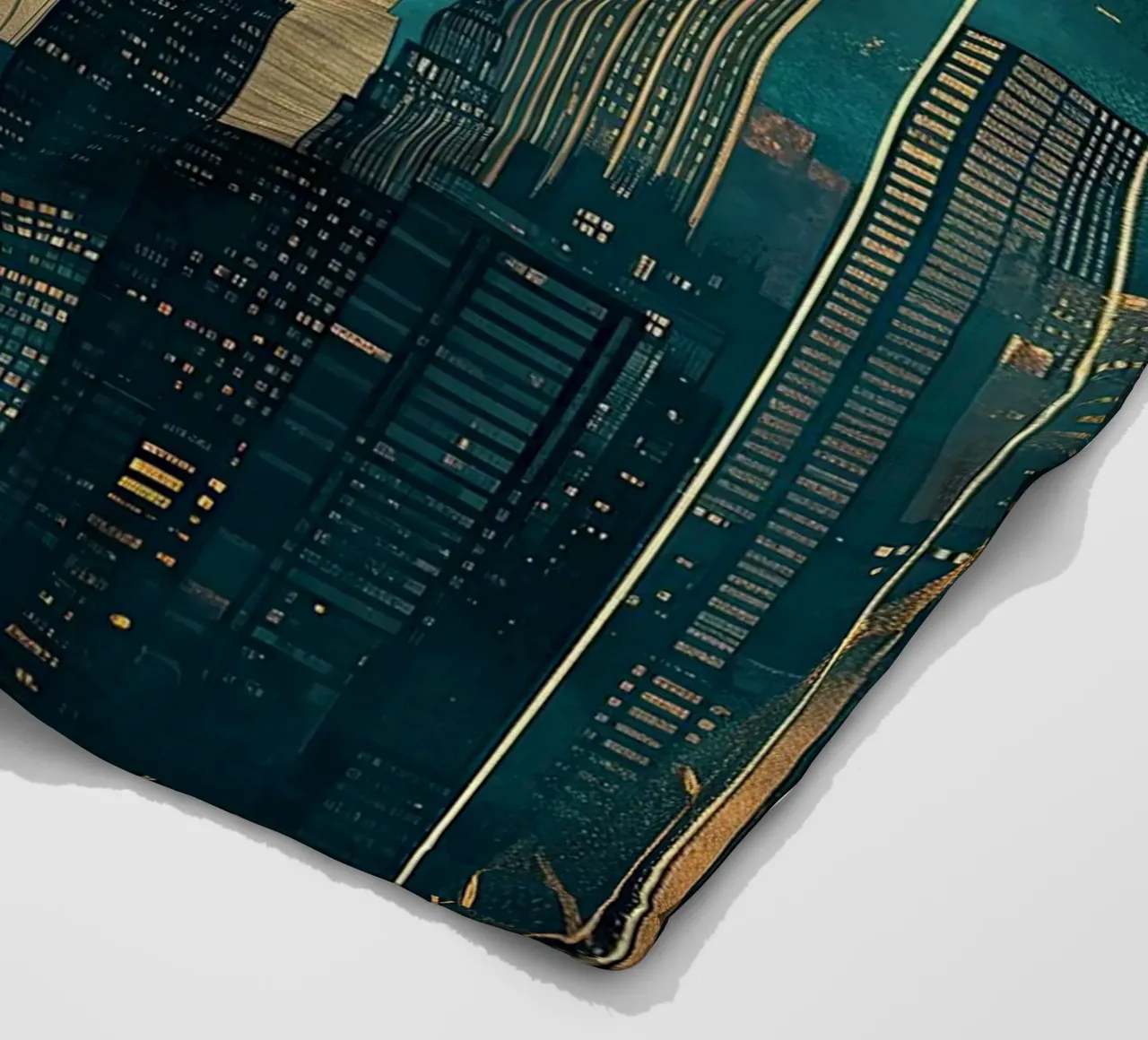 Skyline coperta in pile da Nikis Art Studio