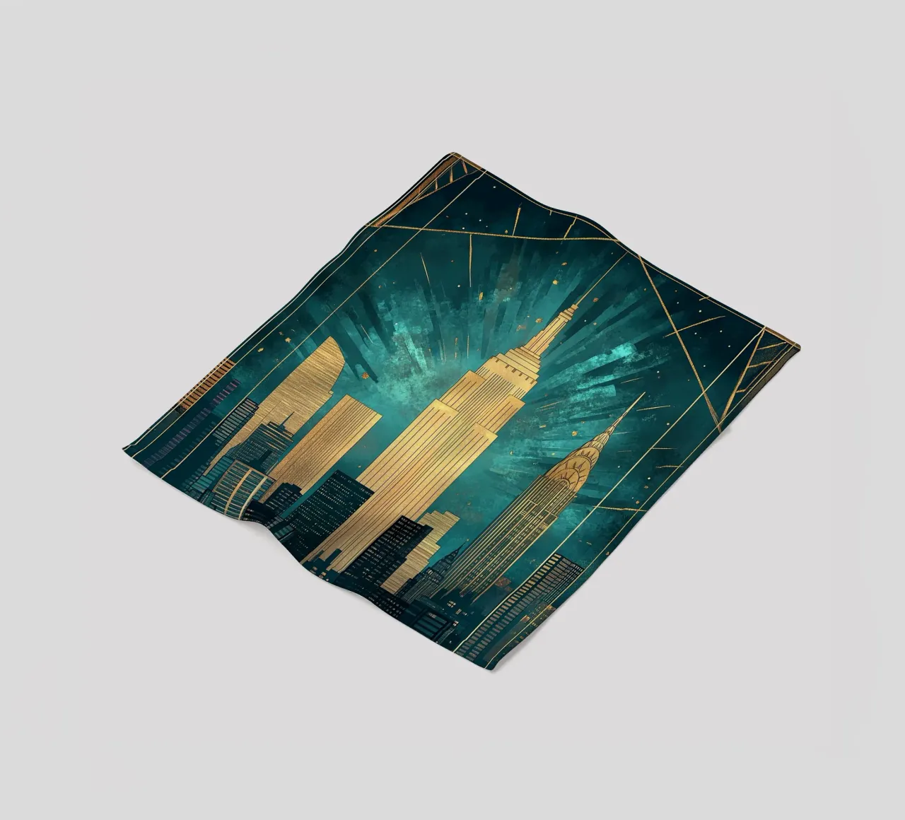 Skyline coperta in pile da Nikis Art Studio