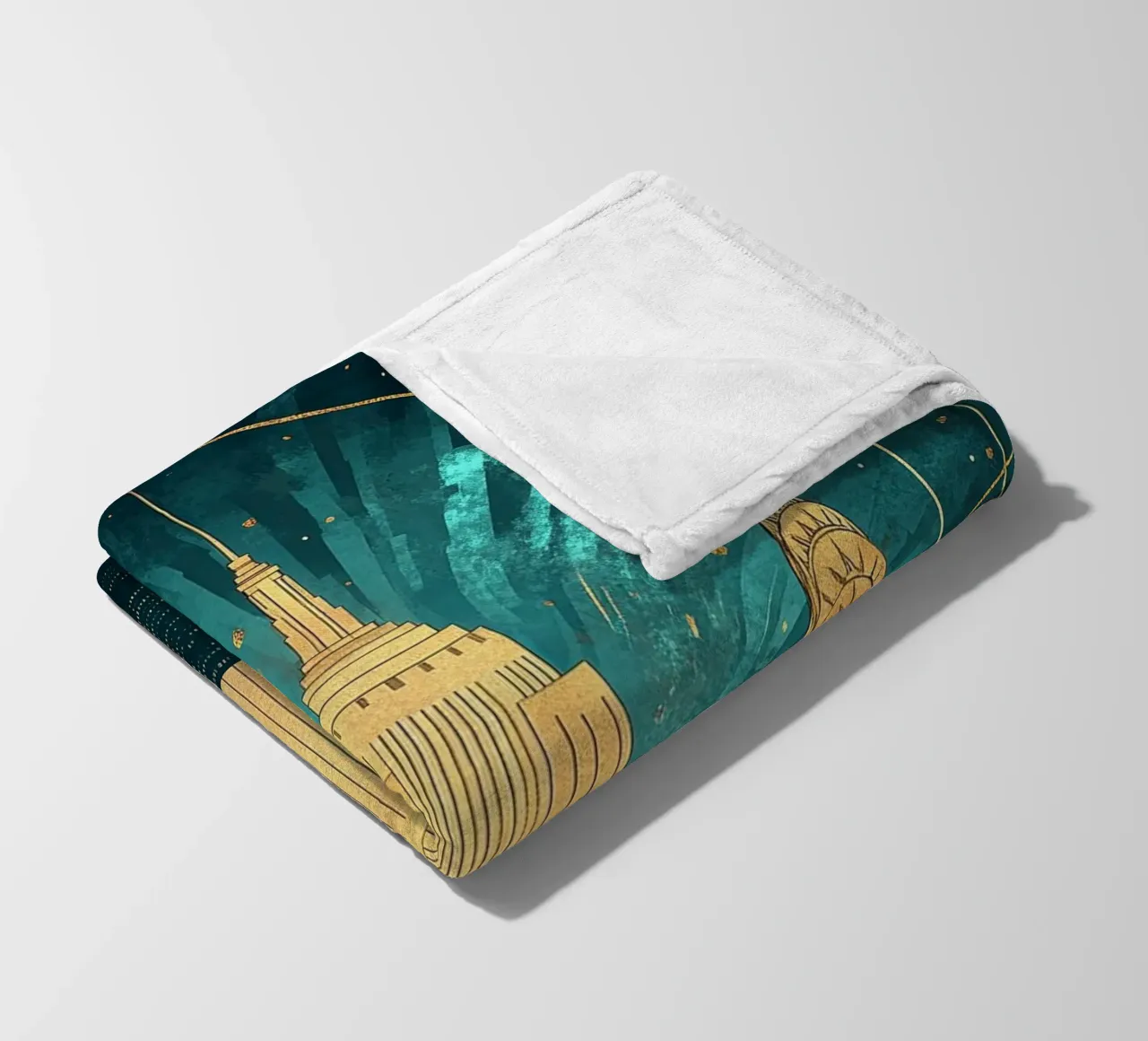 Skyline coperta in pile da Nikis Art Studio