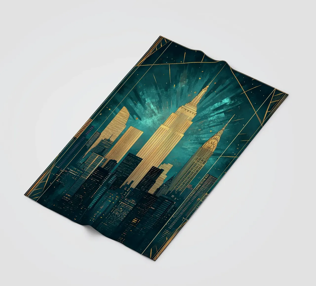 Skyline coperta in pile da Nikis Art Studio