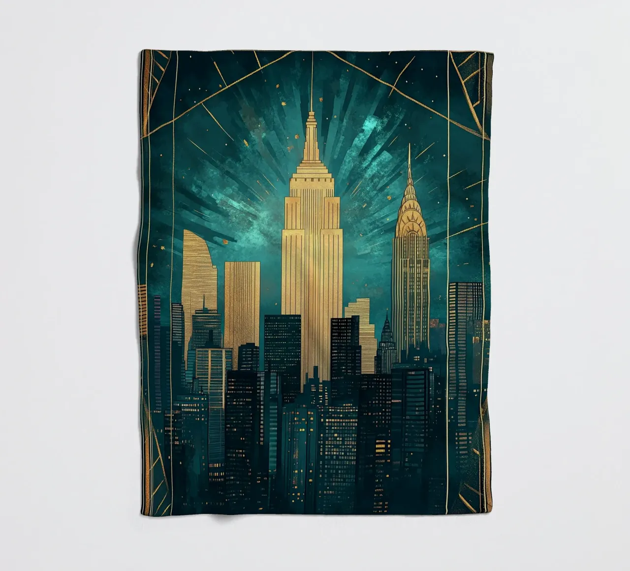 Skyline coperta in pile da Nikis Art Studio