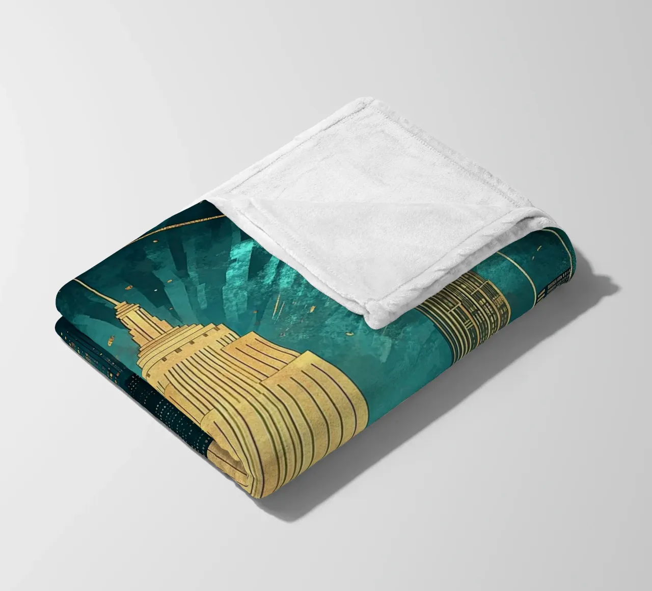 Skyline coperta in pile da Nikis Art Studio