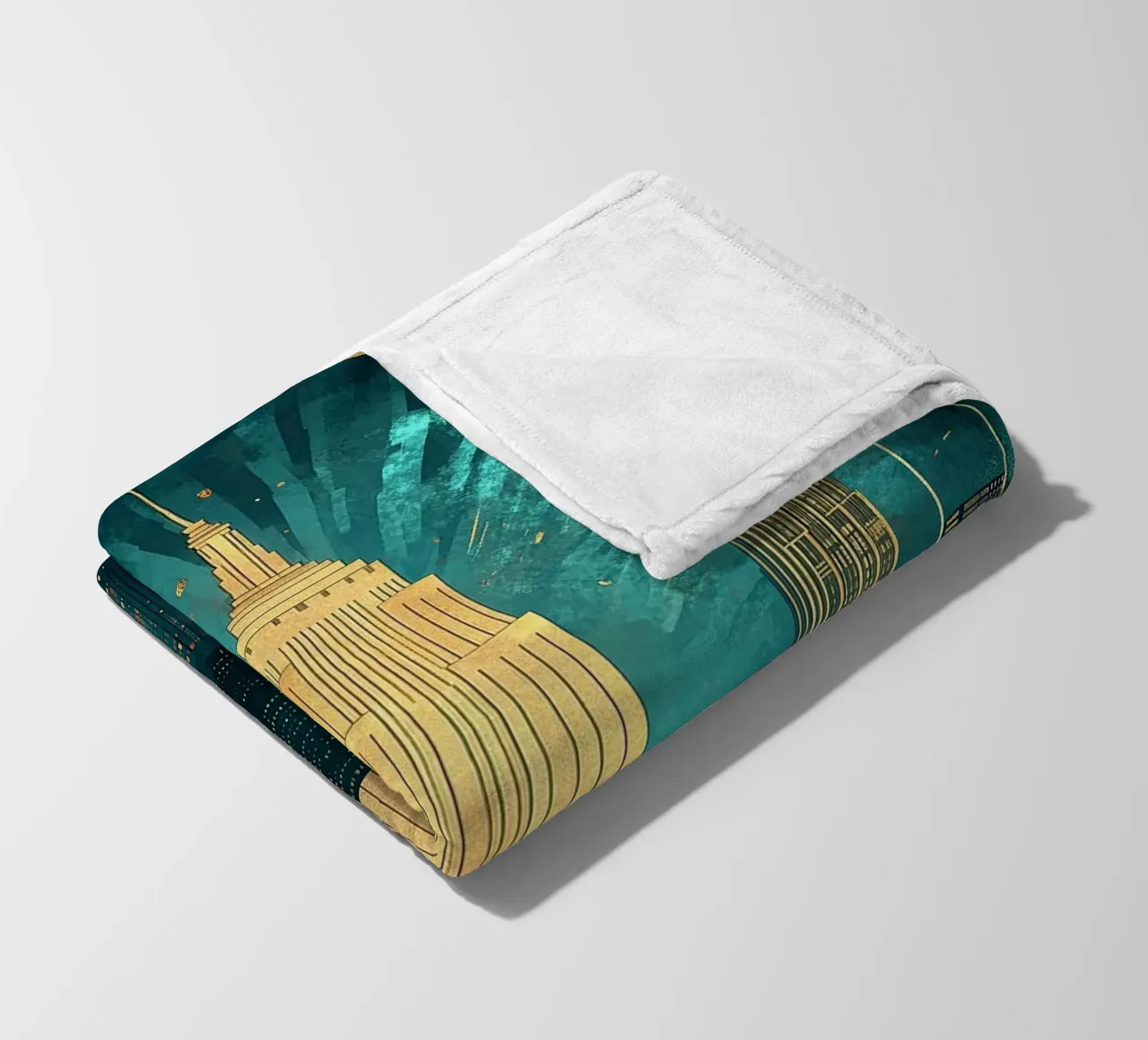 Skyline coperta in pile da Nikis Art Studio