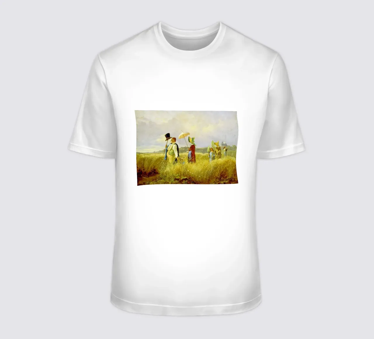Carl Spitzweg - The Sunday Stroll T-Shirt von ARTOTHEK