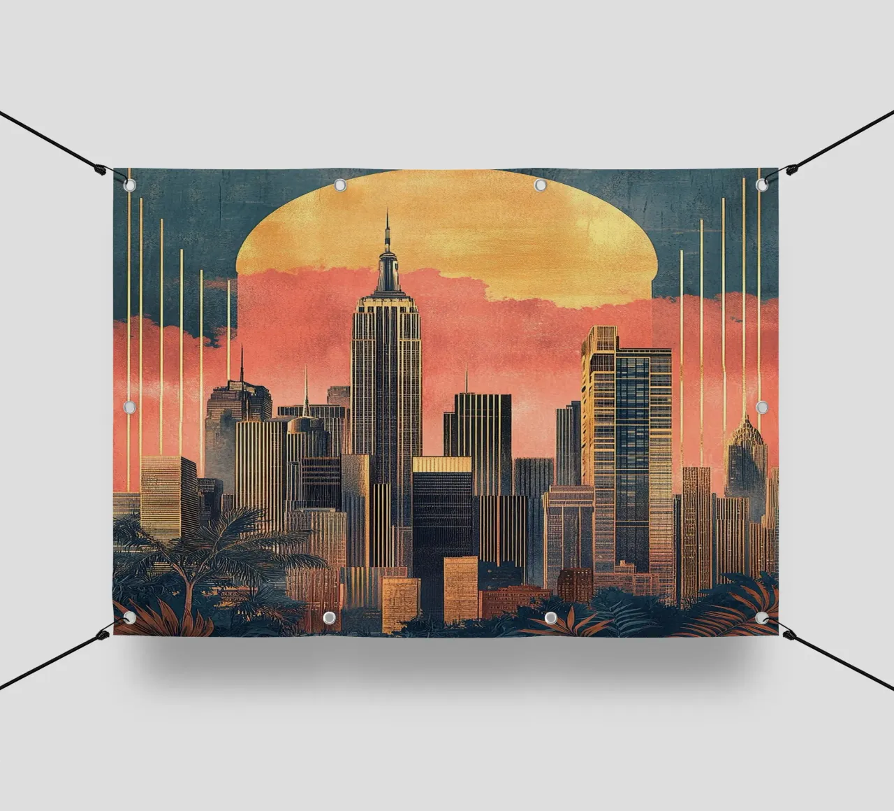 Art Deco telo in pvc da Nikis Art Studio
