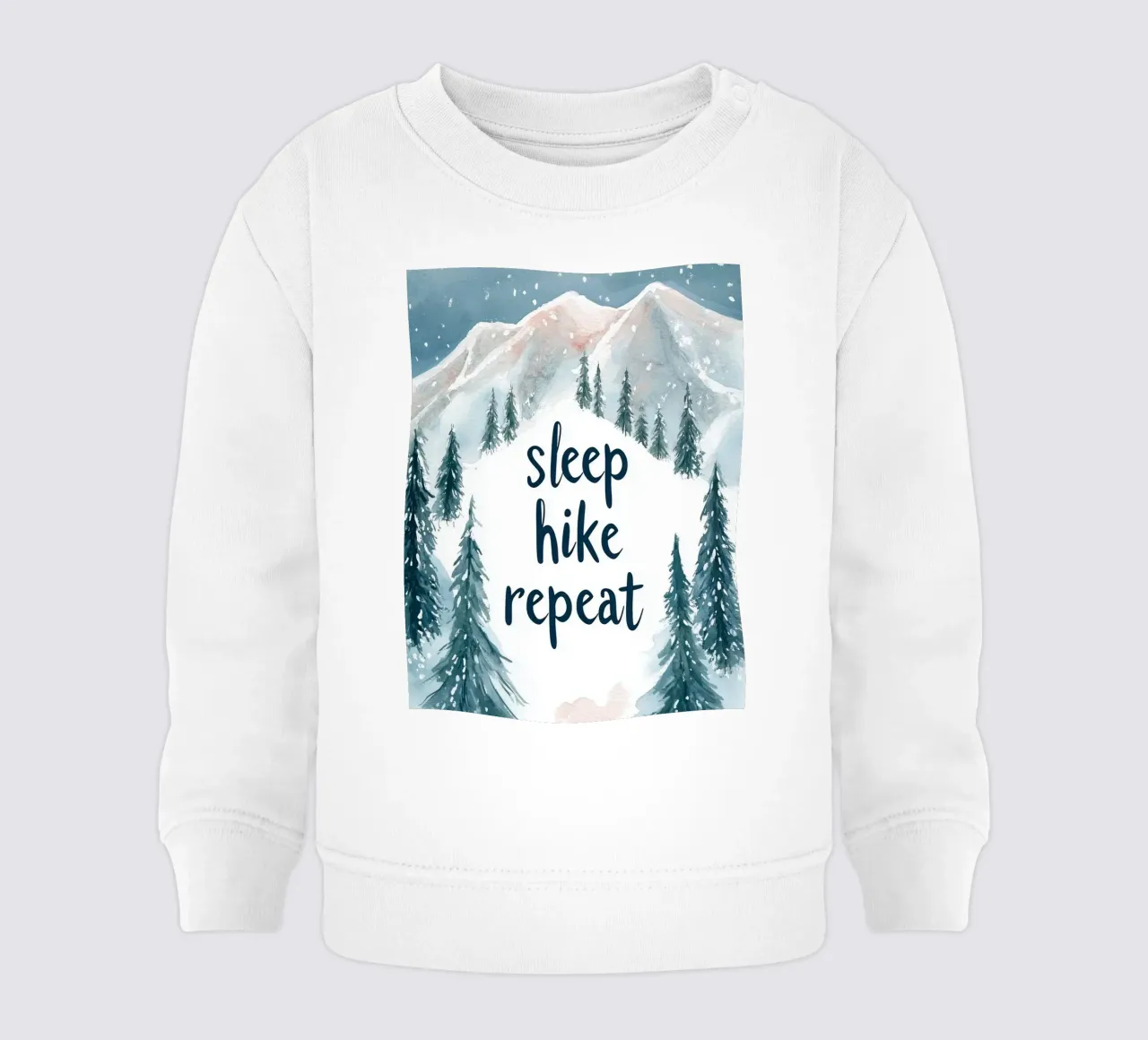 Sleep Hike Repeat felpa neonato da treechild
