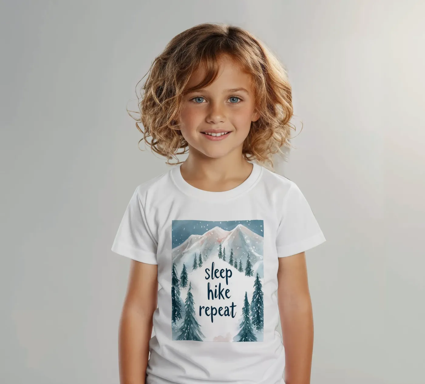 Sleep Hike Repeat t-shirt bambini da treechild