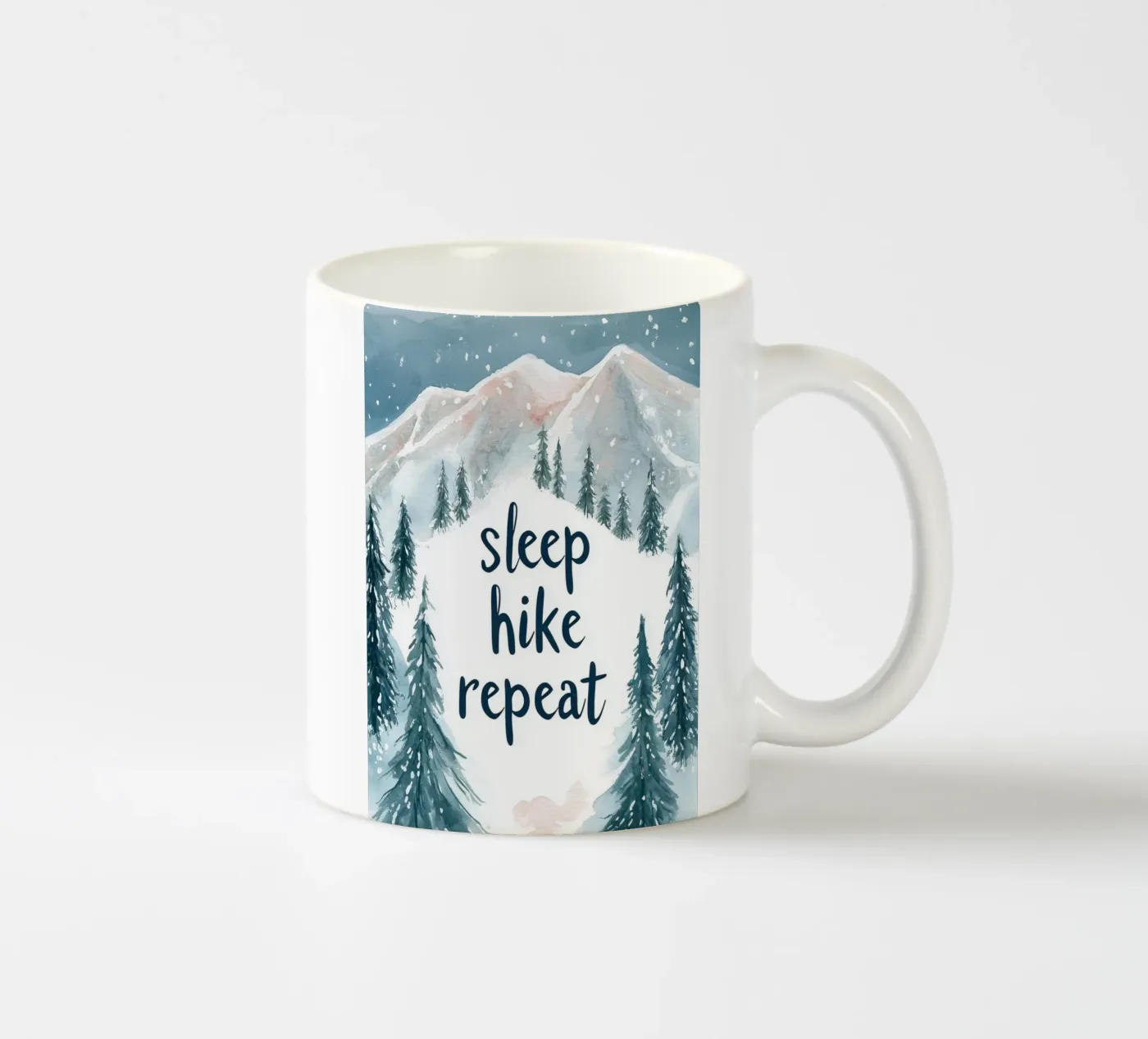 Sleep Hike Repeat ceramic mug by treechild