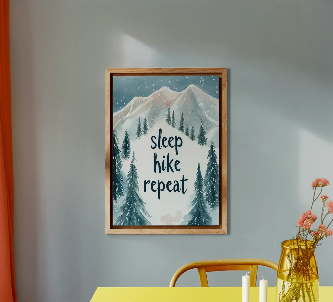 Sleep Hike Repeat alu-dibond by treechild