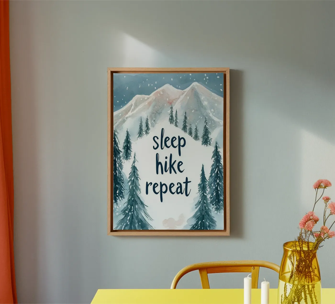 Sleep Hike Repeat canvas by treechild