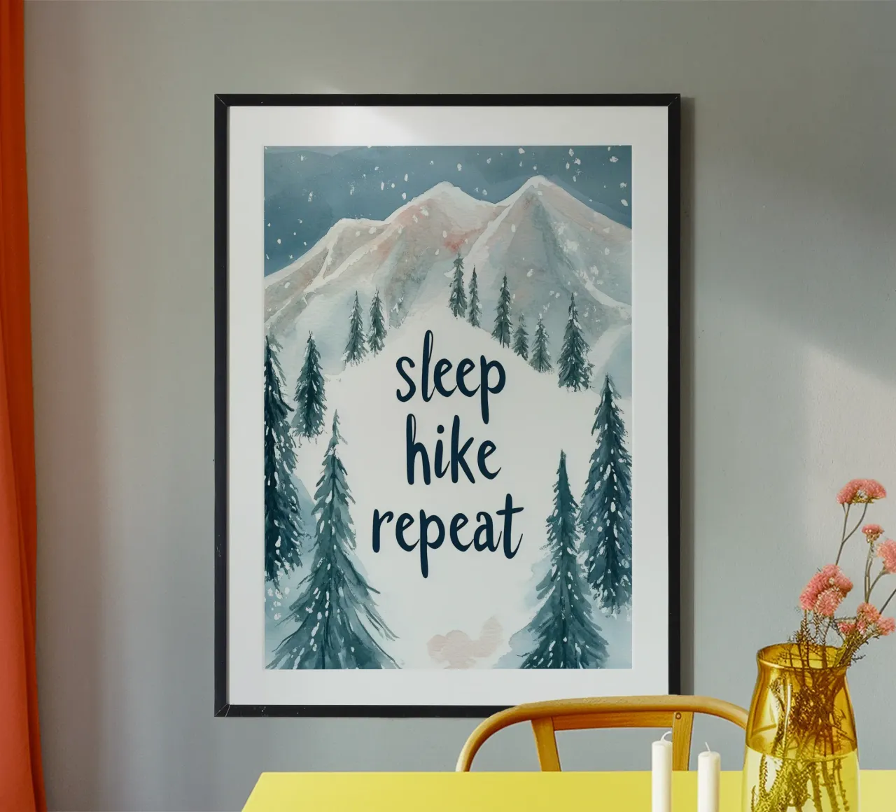 Sleep Hike Repeat poster by treechild