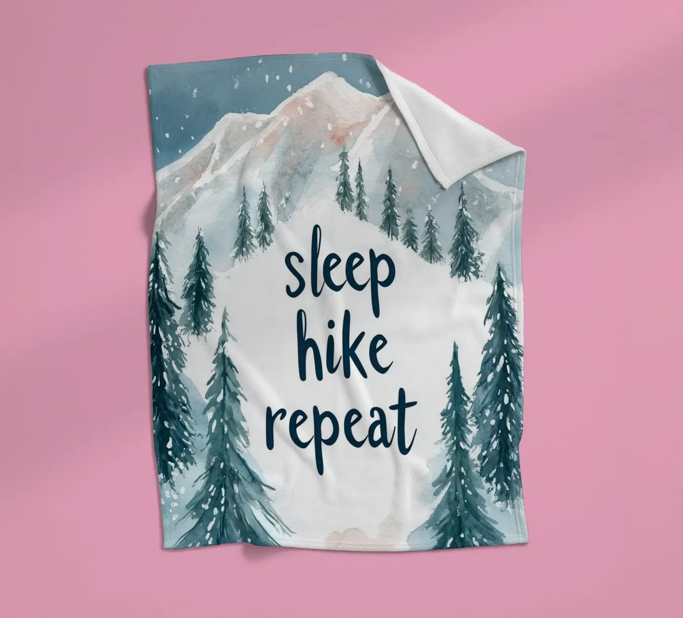 Sleep Hike Repeat fleecedeken van treechild