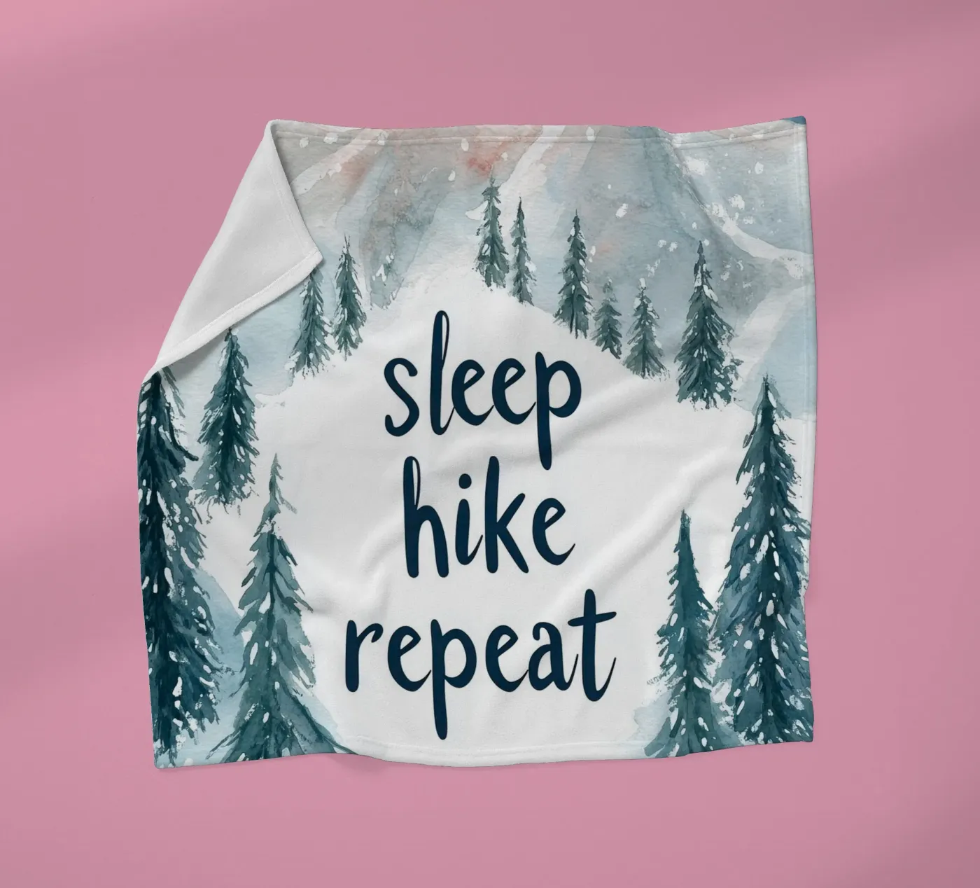 Sleep Hike Repeat fleecedeken van treechild