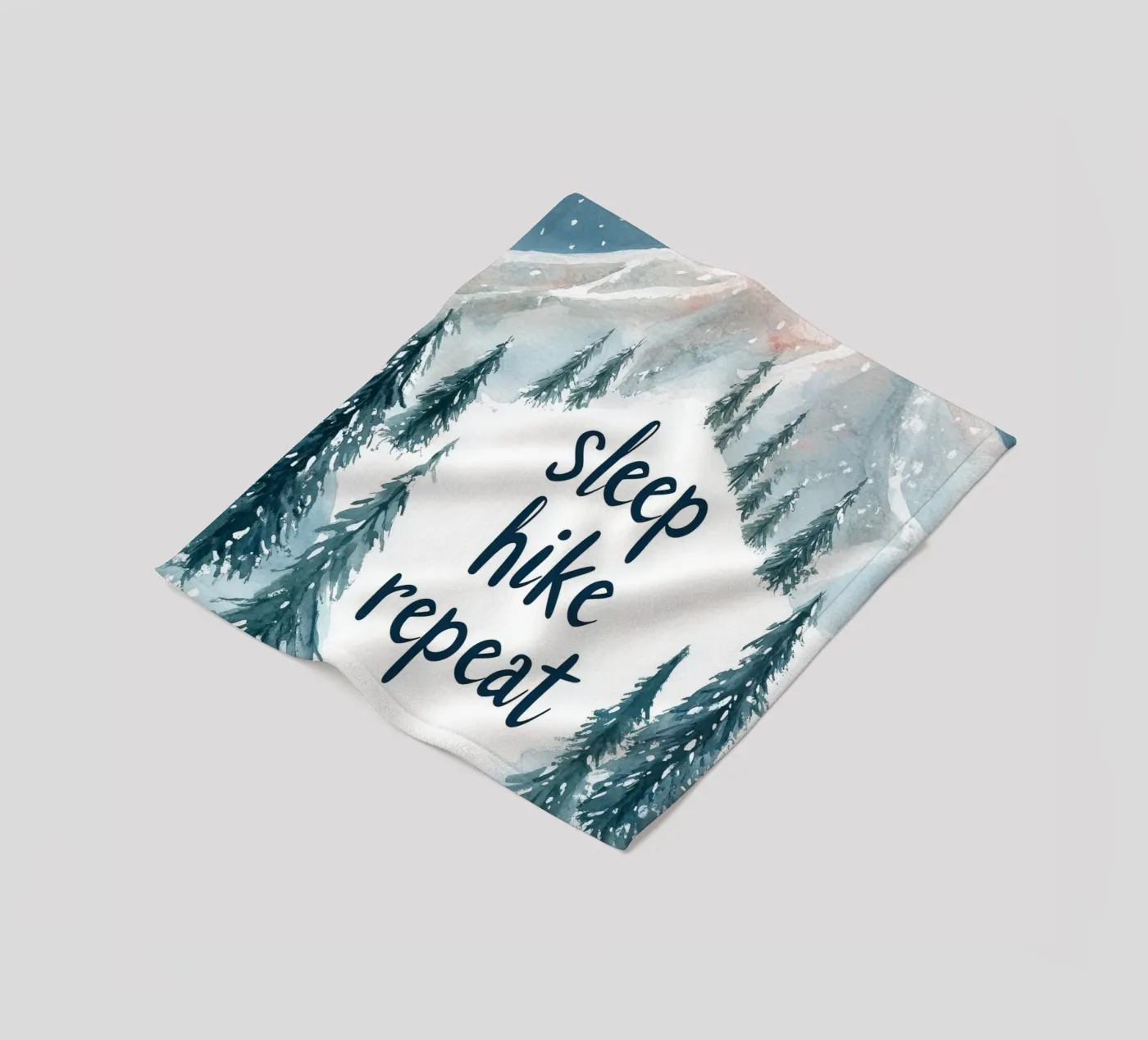 Sleep Hike Repeat fleecedeken van treechild