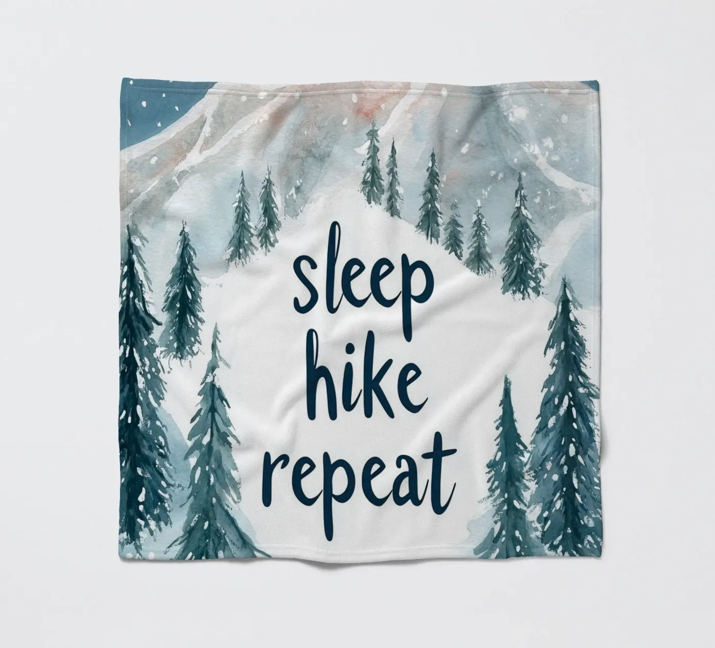 Sleep Hike Repeat fleecedeken van treechild