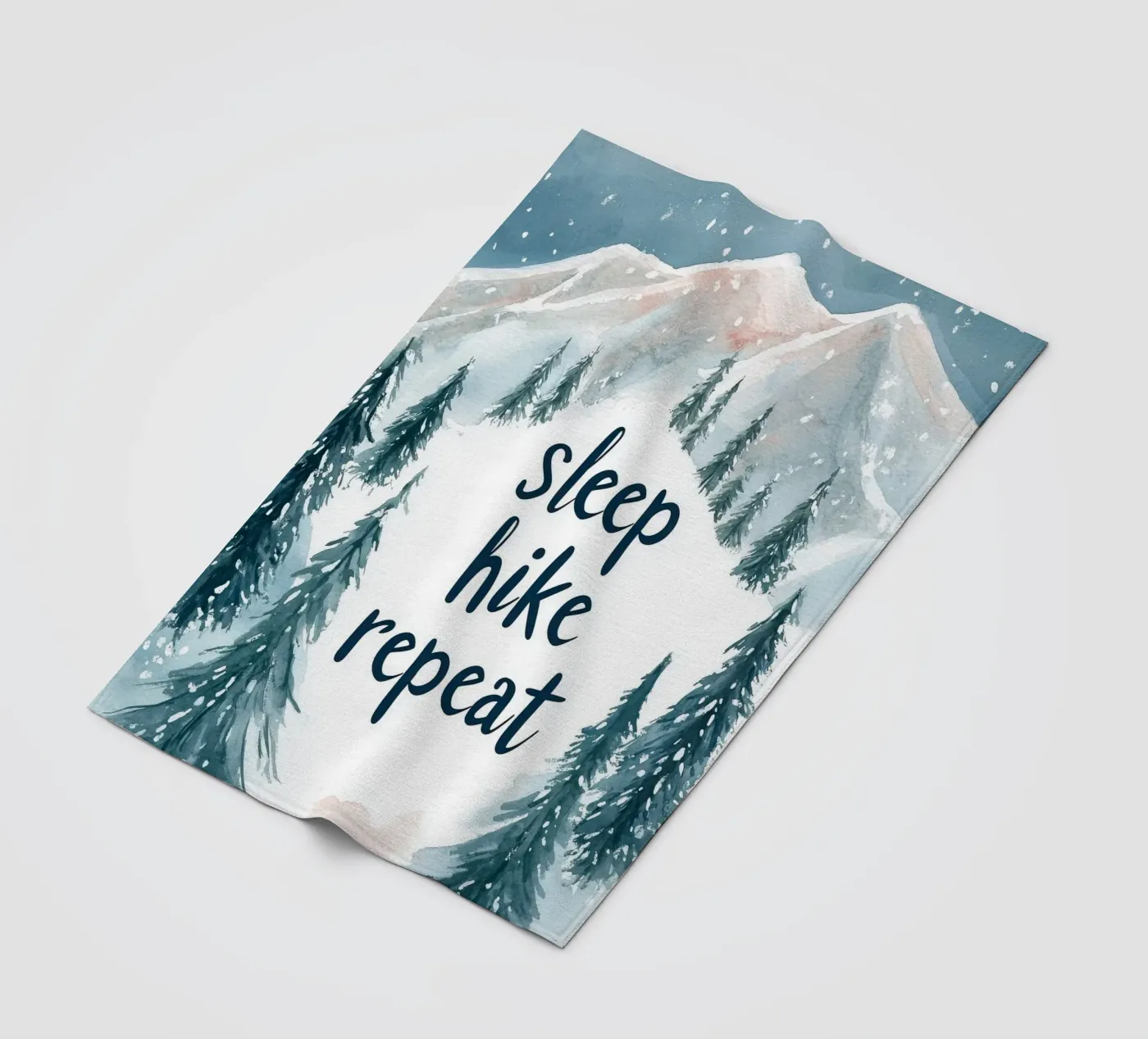 Sleep Hike Repeat fleecedeken van treechild