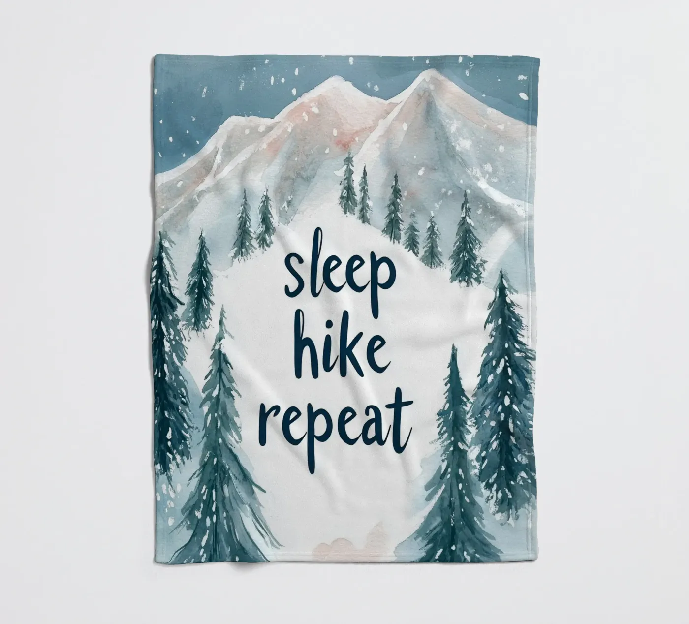 Sleep Hike Repeat fleecedeken van treechild