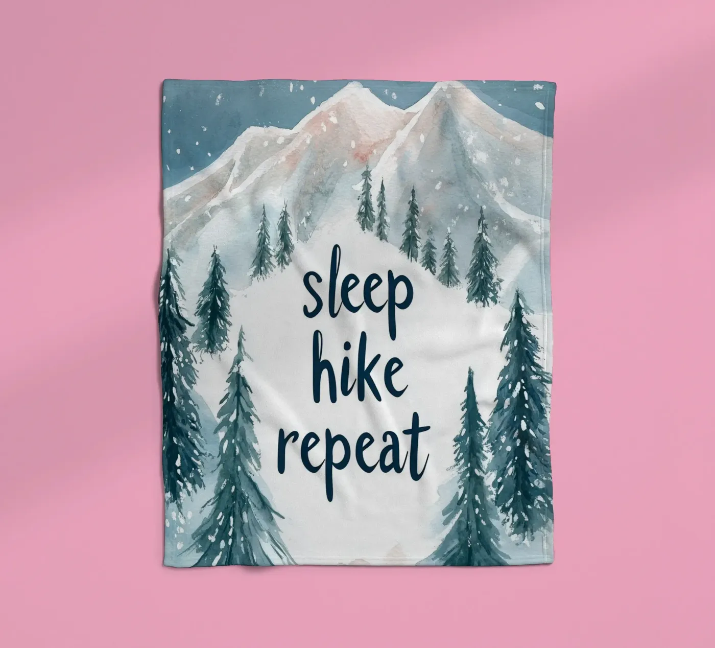 Sleep Hike Repeat fleecedeken van treechild