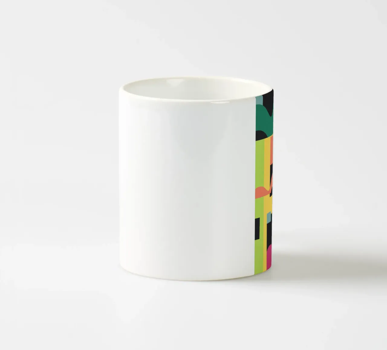 Arte astratta geometrica colorata 20 tazza in ceramica da Gaite