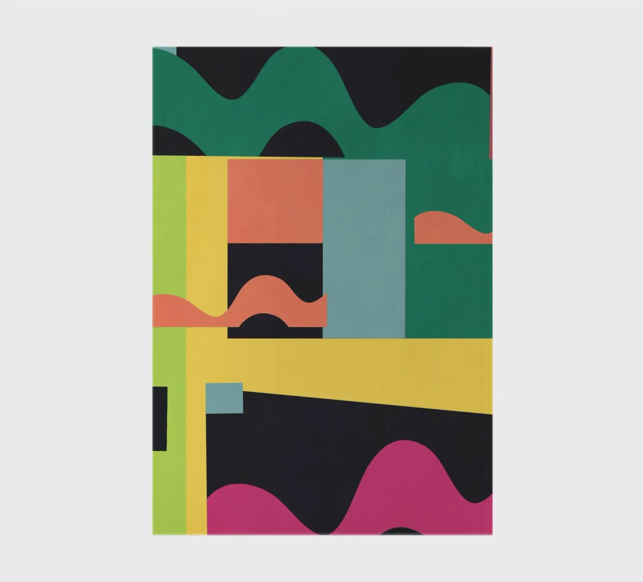 Colorful Geometric Abstract Art 20 notebook by Gaite