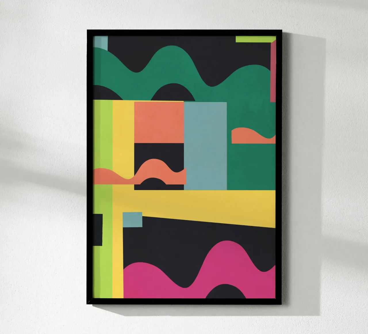 Colorful Geometric Abstract Art 20 hahnemühle by Gaite
