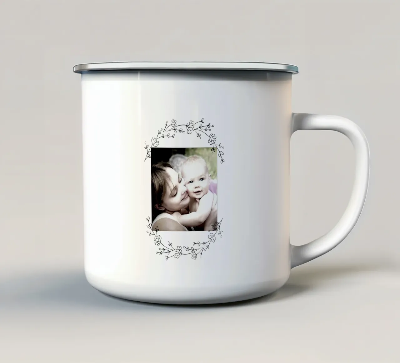 Eigenes Bild mit Blumen tazza in smalto da WORTSPIEL