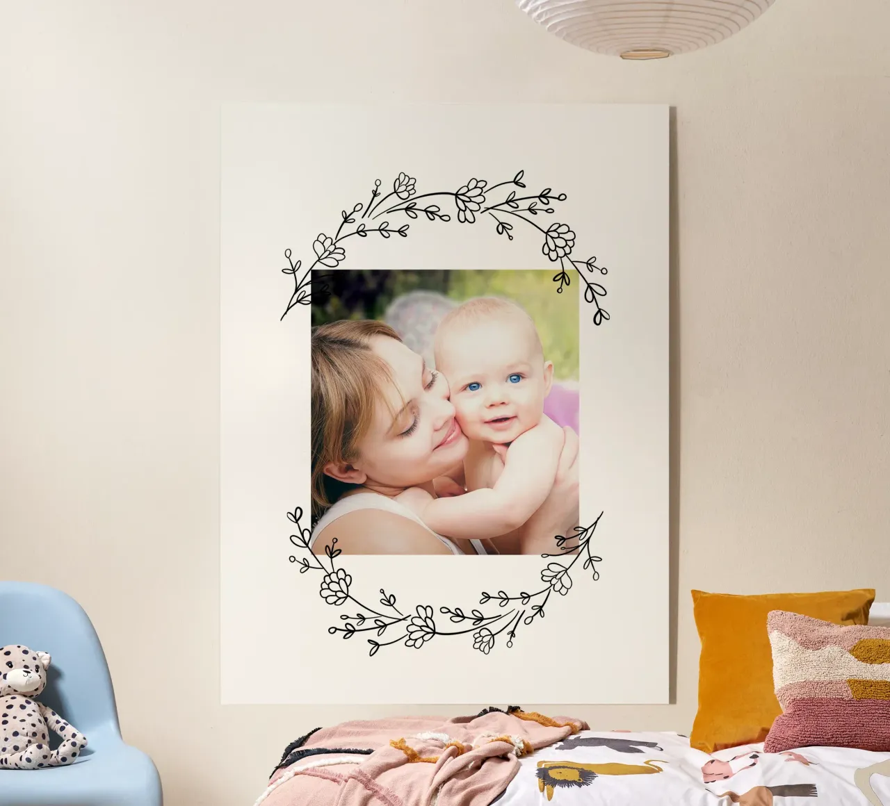 Eigenes Bild mit Blumen plexiglass da WORTSPIEL