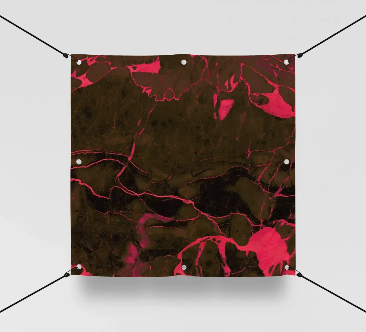 Grey Marble And Coral telo in pvc da cafelab