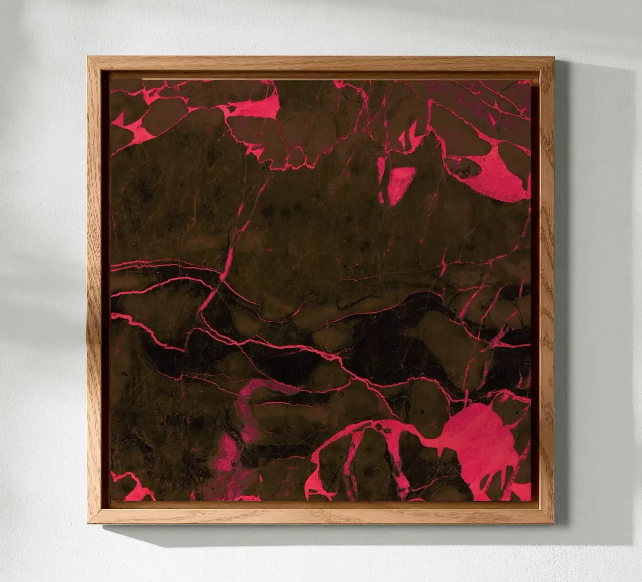 Grey Marble And Coral alluminio dibond da cafelab