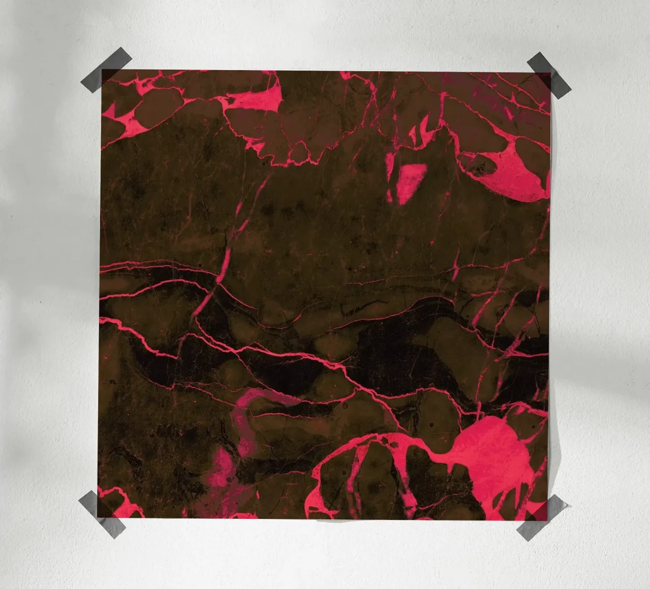 Grey Marble And Coral hahnemühle by cafelab